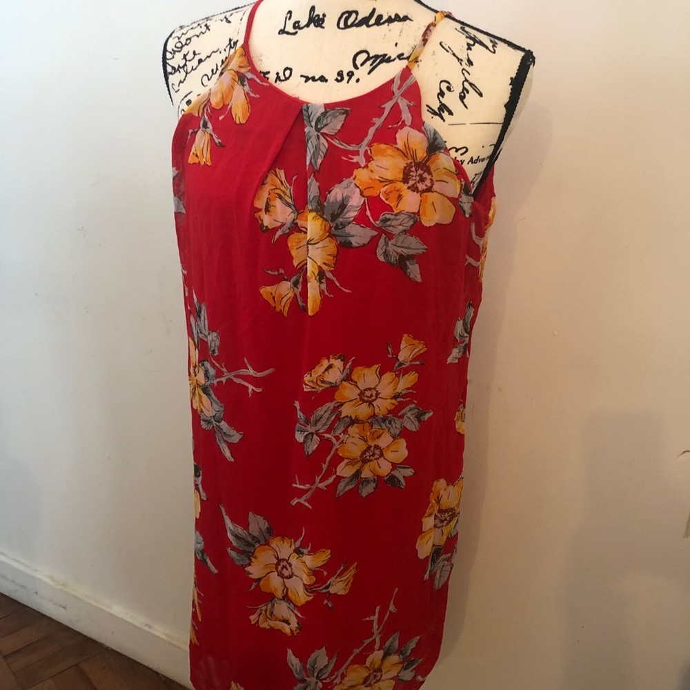 BCX Tropical Flower 🌸 Vacation Dress Sz M/L - Picture 9 of 10